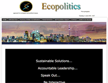 Tablet Screenshot of ecopolitics.ca